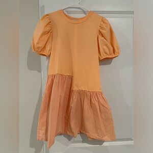 English Factory Puff Sleeve Mini Dress